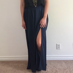 Barneys NY silk maxi skirt